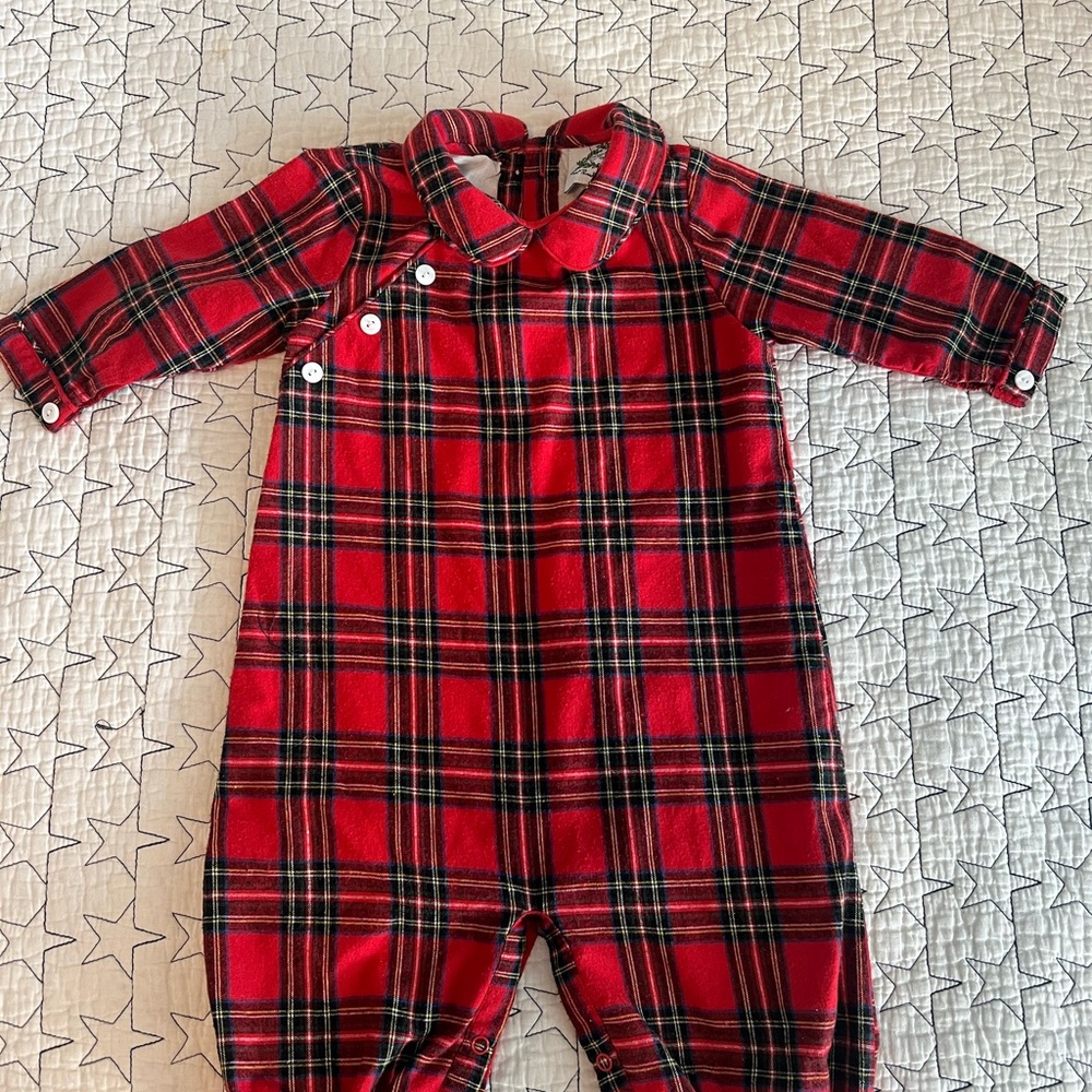 Cecil & Lou Christmas romper/bubble - 9m